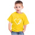 thumbnail image 2 of vdgthytj T-Shirts de la Saint-Valentin pour Tout-Petits Garçons Filles, Enfants, Col Rond Imprimé, Manches Courtes, Hauts, T-Shirt Graphique, Blouse, 2 of 6