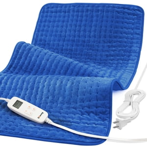 XXX-Grande plaque chauffante pour la fatigue rapide de secours, Sable [C'est-à-dire 33'' x 17''] Ultra Pad de chauffage électrique doux avec 6 Paramètres de chaleur, désactivation automatique, humidité & Thérapie à la chaleur sèche pour soulager les épaules et les crampes du cou