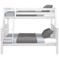 thumbnail image 4 of BEDSMART Solid Wood Twin Over Full Bunk Bed| White, 4 of 7