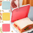 thumbnail image 3 of Boîte de Rangement Portable en Silicone pour Micro-Ondes, Bento, Déjeuner Scolaire, Boîtes à Lunch, Contenant Réutilisable pour Toast, Étui, Bleu, 3 of 5