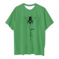 thumbnail image 4 of Haut Fille Chemise Banane Filles Mode Enfants Décontracté Imprimé Col Rond Ample Manches Courtes T-Shirt Haut, 4 of 4
