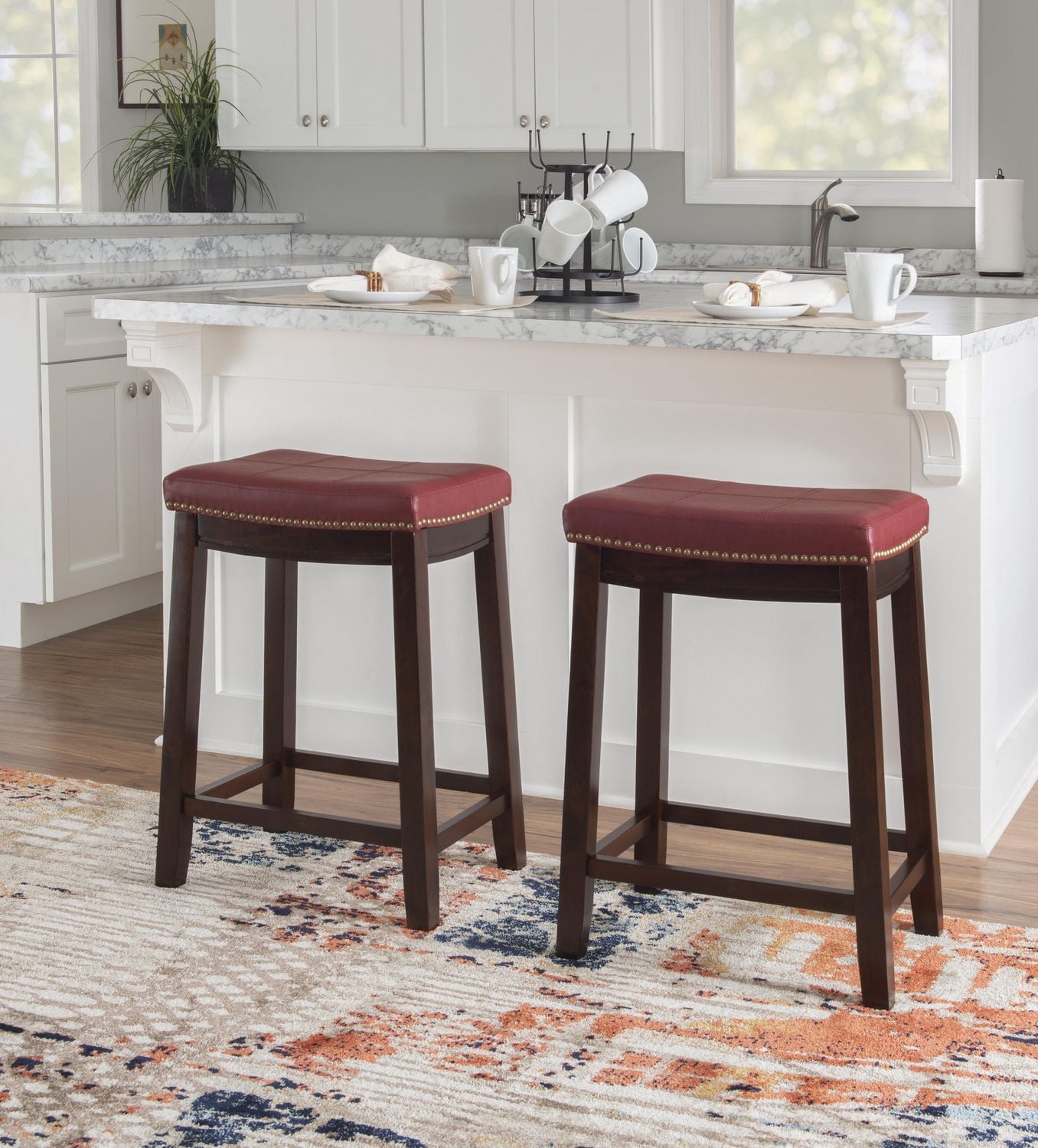 Warren Red Counter Stool