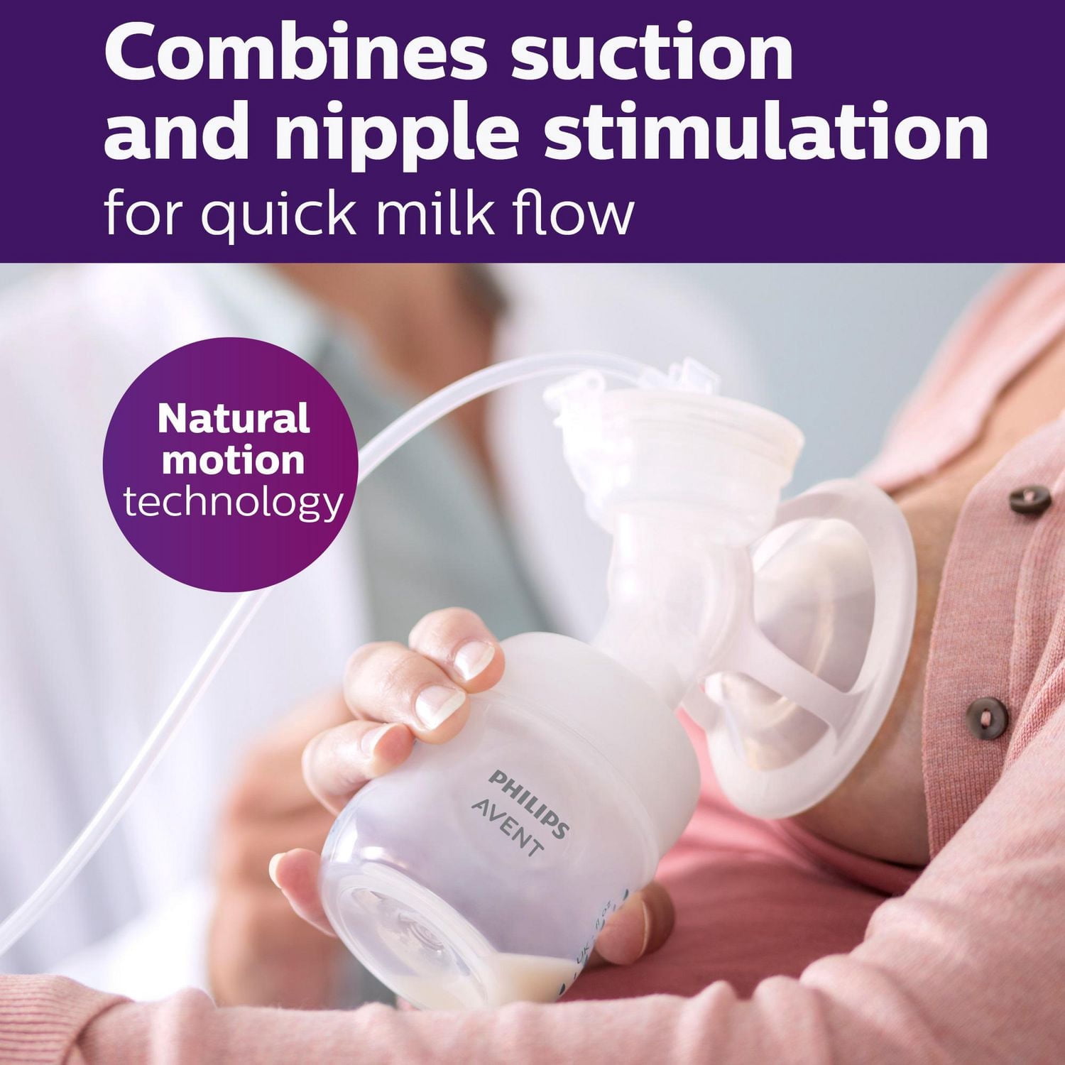Tire-lait électrique simple Philips Avent Advanced, avec technologie Natural Motion, SCF391/62