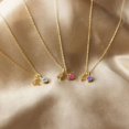thumbnail image 3 of Collier Rune Tridimensionnel des Douze Constellations, Luxe Léger, Couleur, Collier Pierre de Naissance en Strass, Collier en Acier Inoxydable, 3 of 6