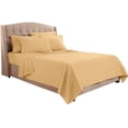thumbnail image 1 of 600 Thread Count 4 Piece Sheet Set 15 Inch Deep Pocket 100% Egyptian Cotton Color Gold Solid Size California King, 1 of 1