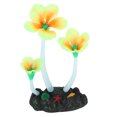 thumbnail image 3 of Fish  Simulation Plants, Colorful Artificial Glowing Coral Non-  For Aquarium For Fish  Orange,Orange Yellow,Purple, 3 of 8