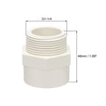thumbnail image 2 of Unique Bargains 40mm Slip x G1-1/4 Male Thread,PVC Pipe Fitting Adapter Connector 2Pcs, 2 of 4