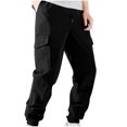 thumbnail image 2 of DPTALR Men's Drawstring Elastic Waist Solid Color Casual Length Pants, 2 of 9
