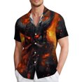 thumbnail image 1 of DGMIOCS Chemise Habillée Décontractée pour Homme à Boutons, Résistante aux Plis, Chemise Tendance Orange m, 1 of 5