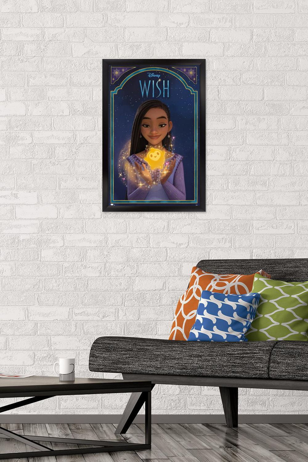 Disney Wish - Asha & Star Wall Poster, 22.375" x 34"
