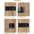 thumbnail image 2 of Wweixi Easy Access With Lock For Locker Say Goodbye To Lost Keys Cabinet Locks With Combination silver Style 1, 2 of 6