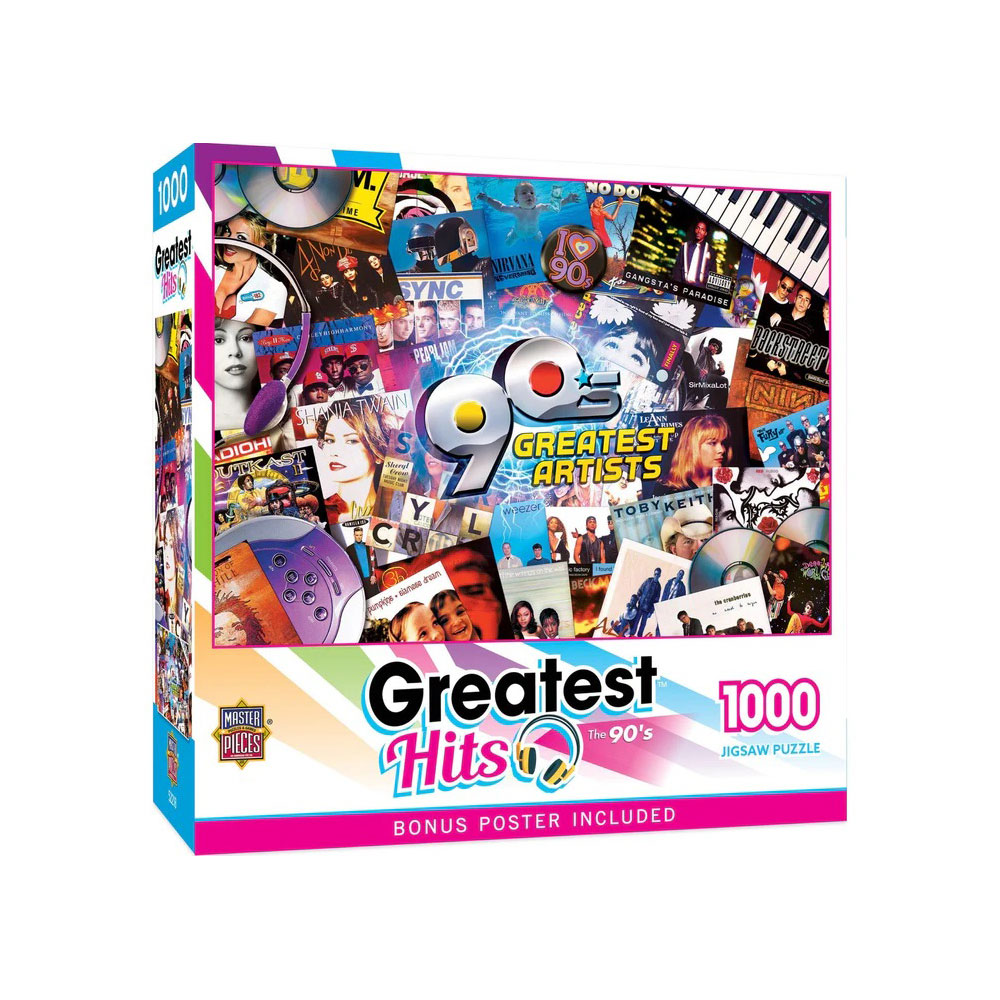 Masterpieces Puzzle Company Greatest Hits - 90's Artists casse-tête de 1000 pièces