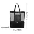 thumbnail image 3 of VOAVEKE Beach Bag,Travel Toiletry Bag,Handbag Ice Pack Outdoor Beach Swim Bag Clothes Storage Bag Dry and Wet Separation Bag Luggage Bag Swim Beach Bag Black, 3 of 6