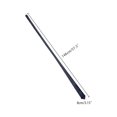 thumbnail image 4 of INSPIRE CHIC Men's Solid Color Narrow Stripes Necktie Graduation Suit Formal Ties Navy Blue, 4 of 5