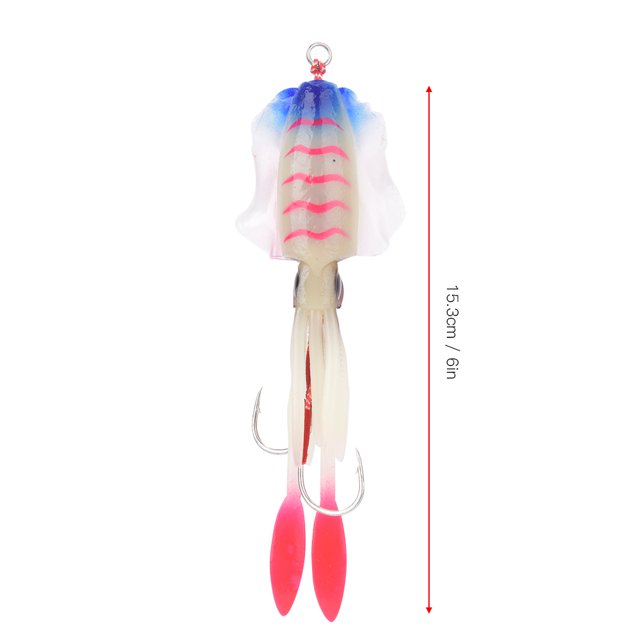 Soft Luminous Fishing, Octopus Squid Lure Tackle Artificiali Jigging Bait Calamaro Accessory4