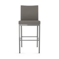 thumbnail image 4 of Amisco Perry Plus 26" Counter Stool - Silver Grey Polyester/Glossy Grey Metal, 4 of 9