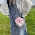 thumbnail image 4 of TopLLC Small Crossbody Bag for Women/Men, Matching Color Canvas Shoulder Bag with Rabbit Pattern, Mini Messenger Satchel Bag with Adjustable Strap, Lightweight Casual Crossbody Purse Gifts for Student, 4 of 7