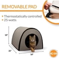 thumbnail image 4 of K&H Thermo Mod Thermo-Kitty Outdoor Shelter Brown, 4 of 7