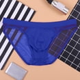 thumbnail image 2 of Ketyyh-chn99 Underwear for Men Boxers 2024 Breathable Short Leg Trunks Underpants Mens Low Rise Briefs Ice Thread Underpants Fashion Ride Up Underwear Pant Blue,XL, 2 of 4
