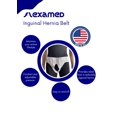 thumbnail image 3 of FlexaMed Ceinture Aine Double Face pour Hernie Inguinale avec Coussinets de Compression Blanche Petite, 3 of 5