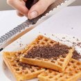 thumbnail image 3 of Stainless Steel Handheld Cheese Grater Set, 2-Piece, 12.8" Long, Multi-Purpose Kitchen Tool for Cheese, Chocolate, Lemon, Ginger, Garlic, Vegetables, Dishwasher Safe, Non-Slip Feet, 3 of 9
