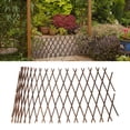 thumbnail image 4 of Bamboo Wooden Garden Fencing Trellis Retractable Plant Support Lattice Panel, 4 of 8