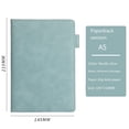 thumbnail image 3 of A5 Blank Journal Notebook,Nordic Blue Hardcover Leather Notebook for Work,Writing and School,Customizable with Logo,writing journal,business notebook,A,200 Pages, 3 of 3