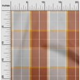 thumbnail image 1 of oneOone Cotton Poplin Rust Brown Fabric Madras Check Sewing Craft Projects Fabric Prints By Yard 42 Inch Wide, 1 of 4