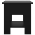 thumbnail image 3 of vidaXL Coffee Table Black 40x40x42 cm Engineered Wood, 3 of 4