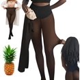 thumbnail image 1 of New Compression Band & One Seam Option The Original Magic Fleece Lined Leggings, Winter Fake Translucent Warm Tights, 1 of 6