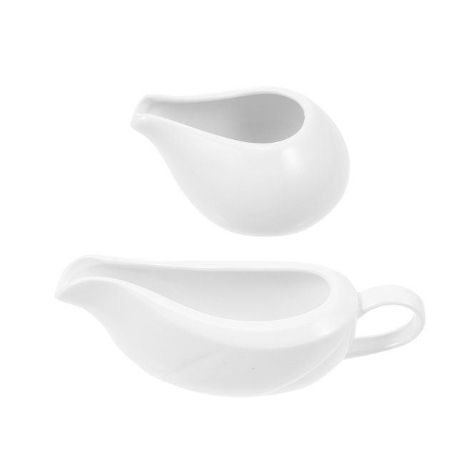 MasteelfCA 2pcs Ceramic Milk Jugs Ceramic Creamers Sauce Pitchers Ceramic Container