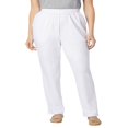 thumbnail image 1 of CHOK Plus Size 7-Day Knit Straight Leg Pant Stretch Elastic Waist Petite & Tall - 3X  Navy, 1 of 6
