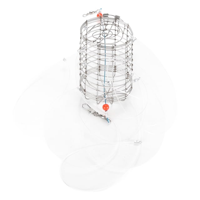 Pièges à Crabe, Cylindriques Réutilisables à 8 Boucles, Piège à Crabe pour Usage Extérieur pour Crabes Fiddler 1 Pcs,2 Pcs,4 Pcs