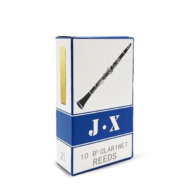 10 Pcs Saxophone Reeds Strength 2.5 For Alto Soprano Tenor Sax Clarinet Reed