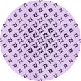 thumbnail image 1 of Ahgly Company Machine Washable Indoor Round Transitional Rich Lilac Purple Area Rugs, 7' Round, 1 of 7