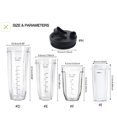 thumbnail image 3 of LOVEVER for Replacing Old Blender Blade Holder  Cups  Lids Fits for Nutri Ninja Blender, 3 of 21