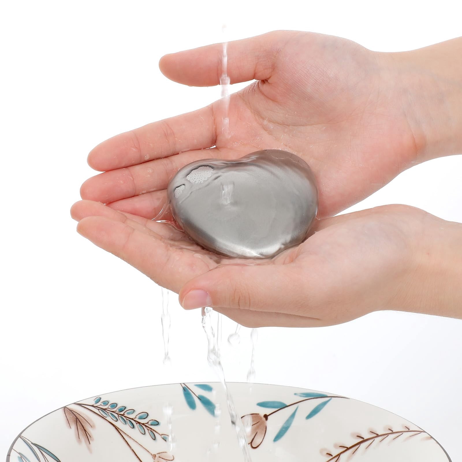 Cleaning Ptwola Stainless Steel Heart Shaped Soap Odour Reducer for Kitchen Dishwasher Outdoor Reduce Garlic Onions Fishing Hiking Smells