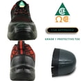 thumbnail image 2 of vangelo Chaussure de Sécurité pour Homme à Embout d'Acier Homologuée ASTM CSA HELMUT-1 Protection contre les Perforations et aux Orteils Antidérapante Noir Rouge Taille 8W, 2 of 5