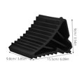 thumbnail image 2 of LEEYNEER Rubber Wheel Chocks for Rv Trailer Wedge Trucks Stopper Car Travel Black, 2 of 8