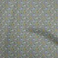 thumbnail image 1 of oneOone Tissu Popeline de Coton Gris Dinosaure Coloré Matériel de Robe Imprimé Tissu au Mètre 56 Pouces de Large, 1 of 5