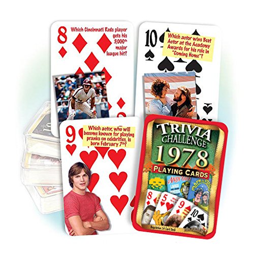 Flickback Media 1978 Cartes à Jouer Trivia : Cadeau d'Anniversaire