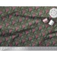 thumbnail image 2 of Soimoi Poly Georgette Fabric Moroccan Damask Fabric Prints By Yard 52 Inch Wide, 2 of 3