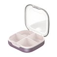 thumbnail image 1 of Pill Box Home Daily Sealed Case Separation 4 Compartments PP Organizer Tablets Holder Dusproof Waterproof Damproof Container Brown, 1 of 7