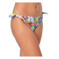 thumbnail image 3 of CALIFORNIA WAVES Femmes Multi Couleur Florale Stretch Doublé Couverture Modérée Cravate Hipster Maillot de Bain Fond XL, 3 of 4