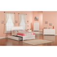 thumbnail image 3 of Leo & Lacey Urban Full Trundle Platform Bed in White, 3 of 4
