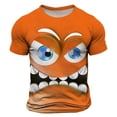 thumbnail image 3 of T-shirt à Col Rond à Manches Courtes pour Homme, Printemps Été, Décontracté, Imprimé Émoticône, Coupe Confortable pour Loisirs Quotidiens, 3 of 3