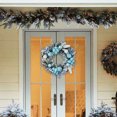 thumbnail image 4 of TIMIFIS Pre-Lit Artificial Christmas Wreath, With Balls And Plastic Flower, Bowknot, Rattan, Christmas Decorations for Home Front Door Window Xmas Tree Holiday Party, 4 of 6