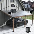 thumbnail image 4 of Mosiee Trousse de Quincaillerie pour Pergola de Patio Extérieur Supports de Pergola 4X4 Conception Personnalisable Installation Facile Résistant à la Rouille Toit Incliné, 4 of 9