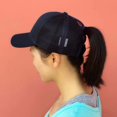 thumbnail image 4 of Women Adjustable Ponytail Baseball Cap Girl Snapback Outdoor Caps Female Summer Hats Mesh Net Trucker Hat, 4 of 7