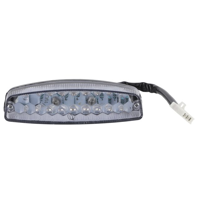 KIMISS Motorcycle Rear Edge LED Brake Light, License Plate Tail Stop Running Light 12V 18 Turn Signal Lamp Fit For Chinese 4 ATV Quad 50/70/90/110/125/150cc